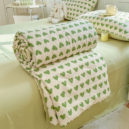 91家纺网 家纺一手货源 找家纺  (总)仟网汇 2024新款直播爆款泡泡棉夏被四件套