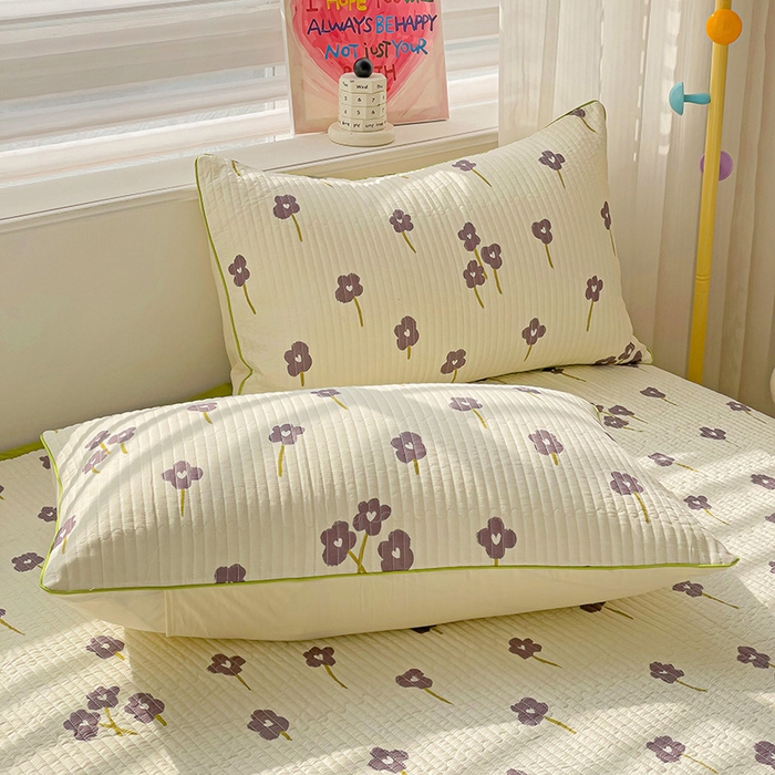 91家纺网 家纺一手货源 找家纺 （总）羽爱家纺 2024新款全棉水洗棉花芯床盖套件