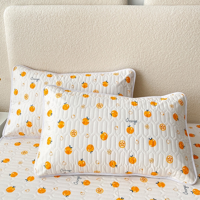 91家纺网 家纺一手货源 找家纺 恋绒家纺 2025新款一面棉一面绒全棉护理垫防水隔尿垫 漫日之夏