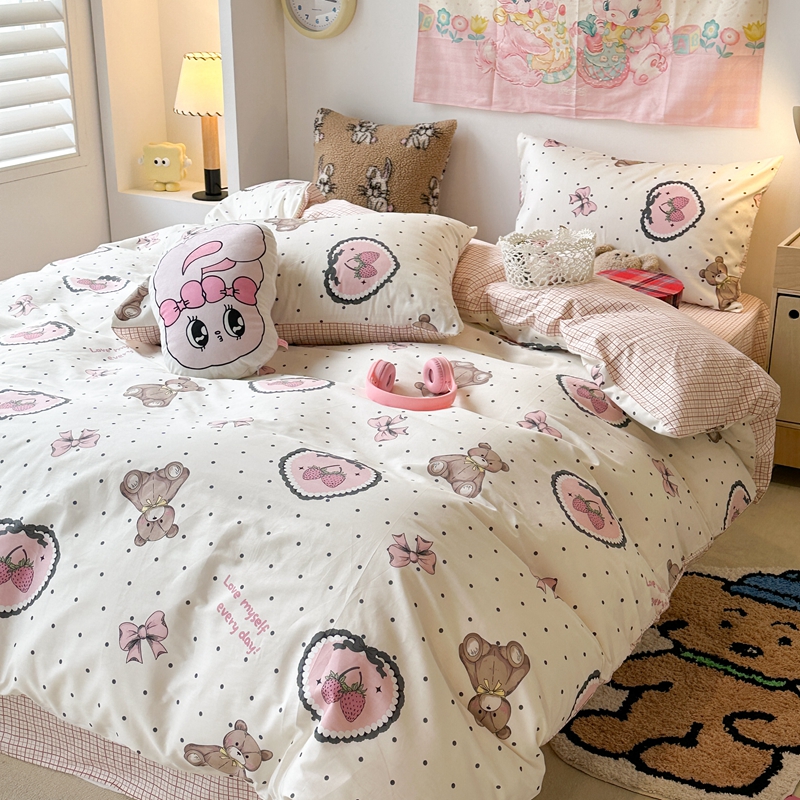 91家纺网 家纺一手货源 找家纺 （总）昔可家纺 2024开春新款全棉印花四件套