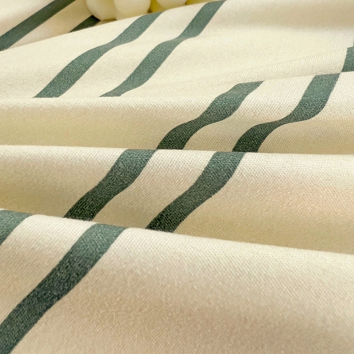 91家纺网 家纺一手货源 找家纺 楠沐家纺 2025新款亲肤柔软水洗棉磨毛印花四件套 橄榄绿