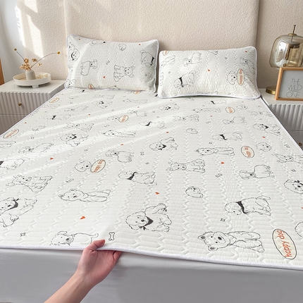 91家纺网 家纺一手货源 找家纺 （总）恋绒家纺 2025新款一面棉一面绒全棉护理垫防水隔尿垫