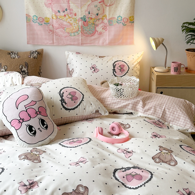 91家纺网 家纺一手货源 找家纺 （总）昔可家纺 2024开春新款全棉印花四件套