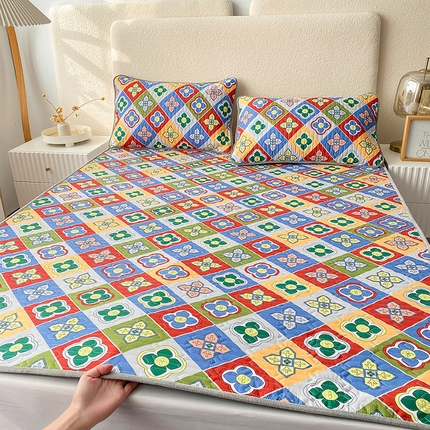 91家纺网 家纺一手货源 找家纺 （总）恋绒家纺 2025新款一面棉一面绒全棉护理垫防水隔尿垫