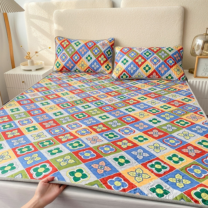 91家纺网 家纺一手货源 找家纺 恋绒家纺 2025新款一面棉一面绒全棉护理垫防水隔尿垫 克里特