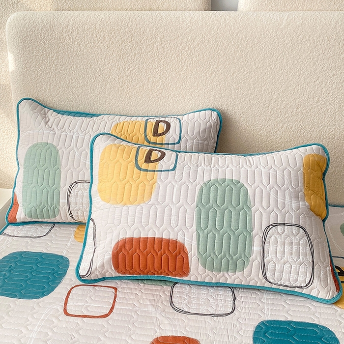 91家纺网 家纺一手货源 找家纺 恋绒家纺 2025新款一面棉一面绒全棉护理垫防水隔尿垫 玩转色块