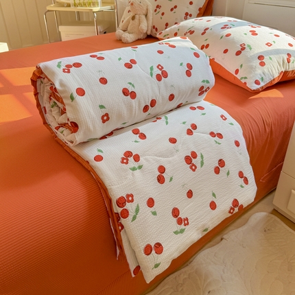 91家纺网 家纺一手货源 找家纺  (总)仟网汇 2024新款直播爆款泡泡棉夏被四件套