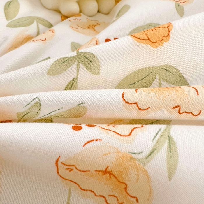 91家纺网 家纺一手货源 找家纺 楠沐家纺 2025新款亲肤柔软水洗棉磨毛印花四件套 花千朵