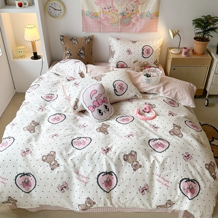 91家纺网 家纺一手货源 找家纺 （总）昔可家纺 2024开春新款全棉印花四件套