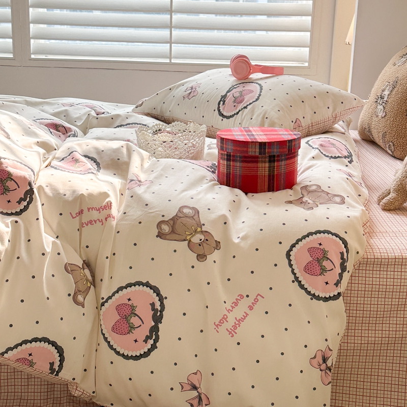 91家纺网 家纺一手货源 找家纺 （总）昔可家纺 2024开春新款全棉印花四件套