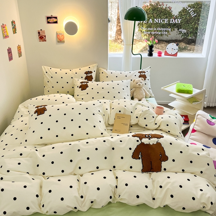 91家纺网 家纺一手货源 找家纺 呗旺鹿 2024新款全棉13372毛巾绣四件套 胡先生