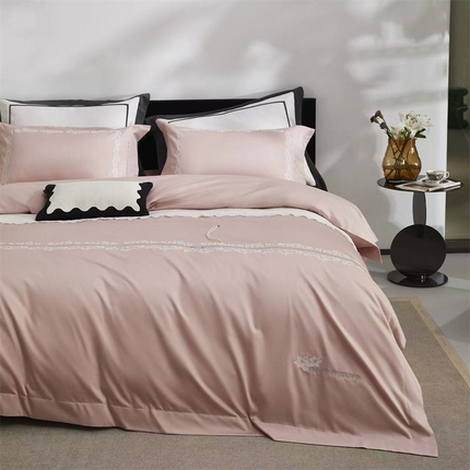 91家纺网 家纺一手货源 找家纺 （总） 玖玖爱家纺 2024春夏新款180支植物甄棉优莲娜系列四件套