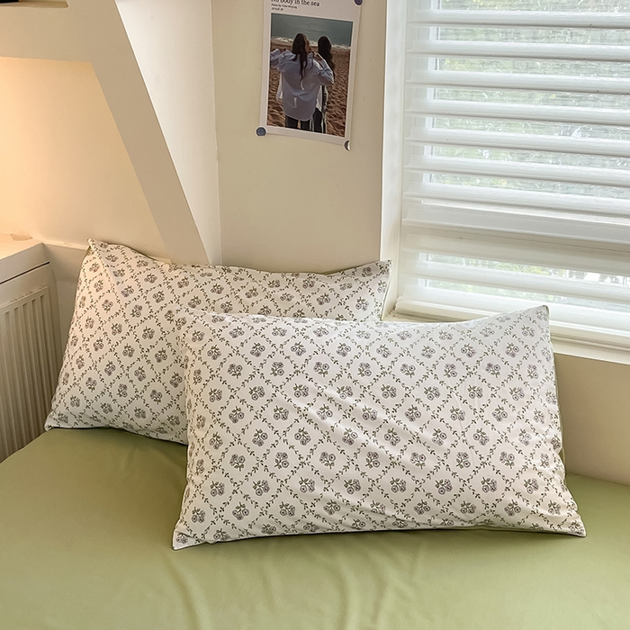 91家纺网 家纺一手货源 找家纺  柠馨 2024新款帕拉图系列13372全棉印花四件套 若兮