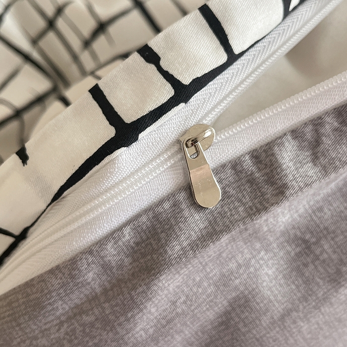 91家纺网 家纺一手货源 找家纺  柠馨 2024新款帕拉图系列13372全棉印花四件套 时尚节拍