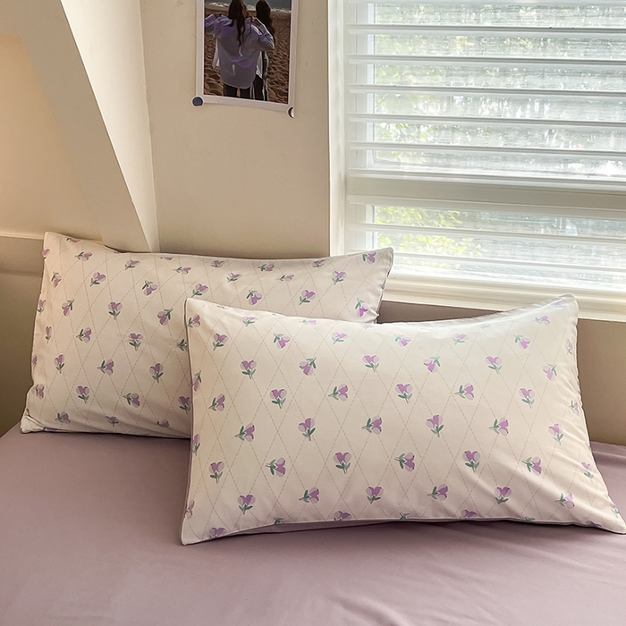 91家纺网 家纺一手货源 找家纺  柠馨 2024新款帕拉图系列13372全棉印花四件套 暗香