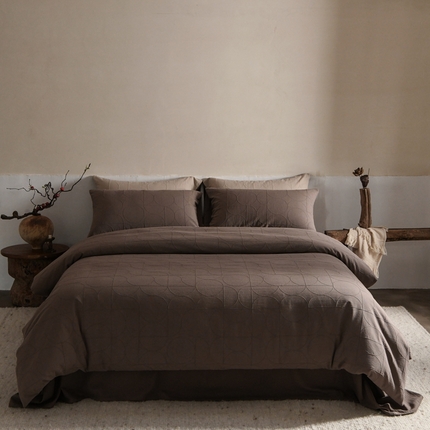 （总）简家居 2024新款全棉色织提花四件套-遐想