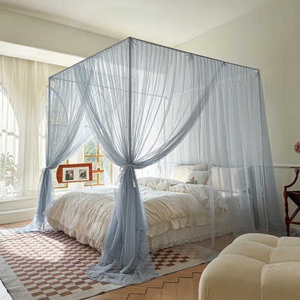 91家纺网 家纺一手货源 找家纺 （总）青竹苑 2024新款简约风纯色落地蚊帐