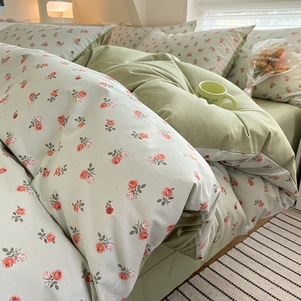  柠馨 2024新款帕拉图系列13372全棉印花四件套 洛丽塔