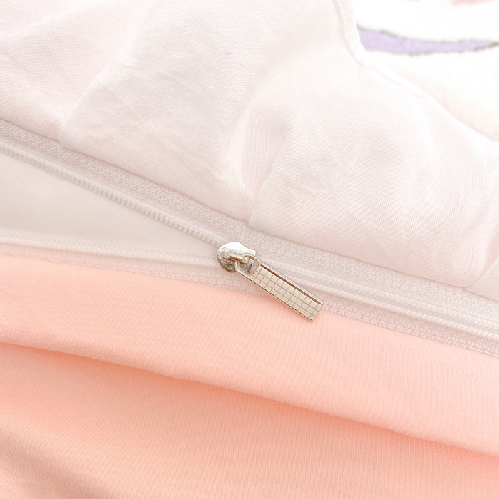 91家纺网 家纺一手货源 找家纺 （总）易禾家纺 2024新款专板花型亲肤水洗棉毛巾绣四件套-跳跳狗