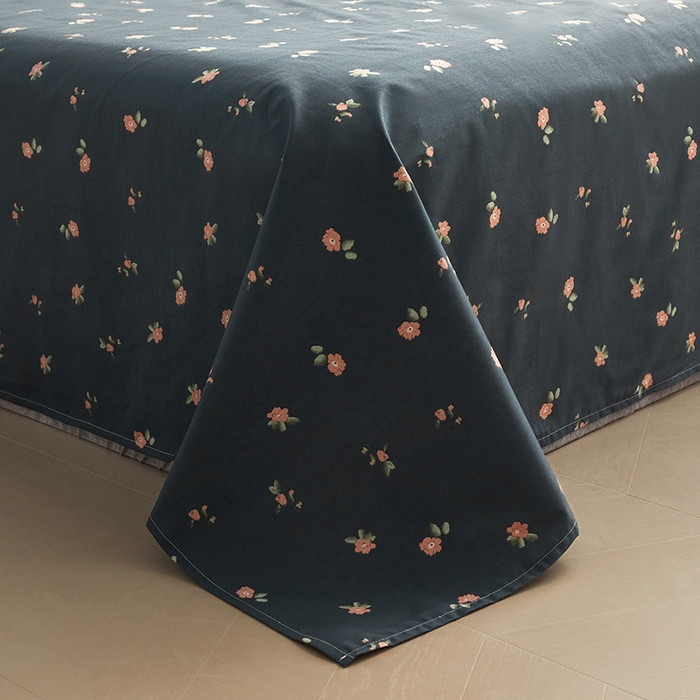 91家纺网 家纺一手货源 找家纺 绫韵 2024新款全棉13372清新小碎花纯棉四件套 朵拉