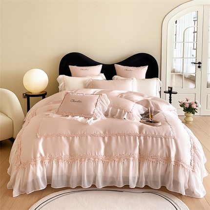 91家纺网 家纺一手货源 找家纺 （总）馨蕊家居 2024新款100支全棉四件套-芬妮 