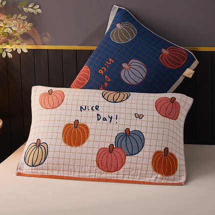 91家纺网 家纺一手货源 找家纺 （总）爱港家纺 2024新款新疆棉水洗色织纱布单人情侣枕巾一对装