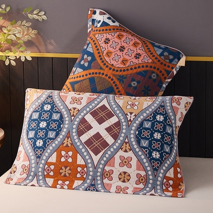 91家纺网 家纺一手货源 找家纺 （总）爱港家纺 2024新款新疆棉水洗色织纱布单人情侣枕巾一对装