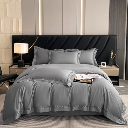 91家纺网 家纺一手货源 找家纺 （总）栩裕纺织 2024新款丝棉臻绒镂空工艺四件套-奥黛丽系列