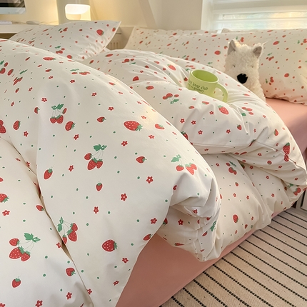 91家纺网 家纺一手货源 找家纺 （总） 柠馨 2024新款帕拉图系列13372全棉印花四件套