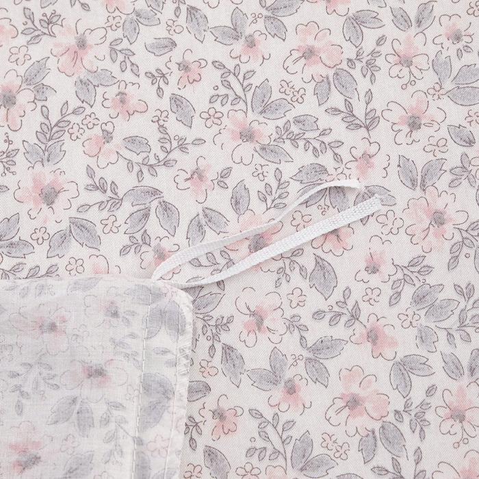 91家纺网 家纺一手货源 找家纺 绫韵 2024新款全棉13372清新小碎花纯棉四件套 优雅花花