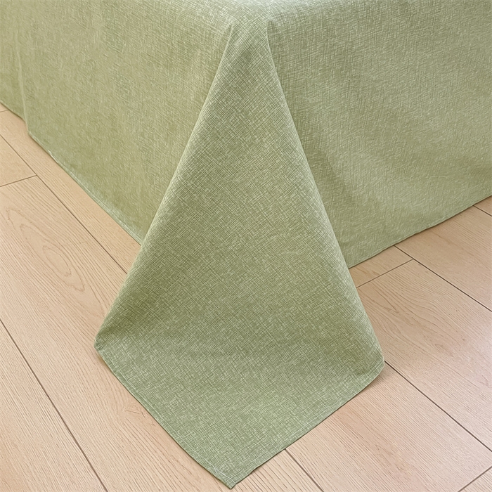 91家纺网 家纺一手货源 找家纺 启程2024新款全棉13372印花四件套直播爆款法式复古碎花系列 霜叶-绿