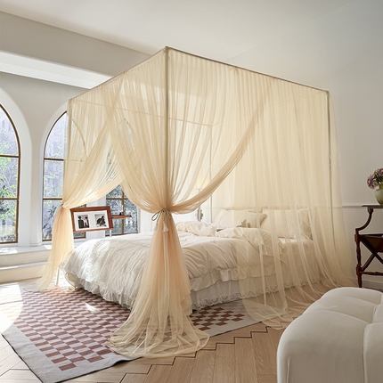 91家纺网 家纺一手货源 找家纺 （总）青竹苑 2024新款简约风纯色落地蚊帐