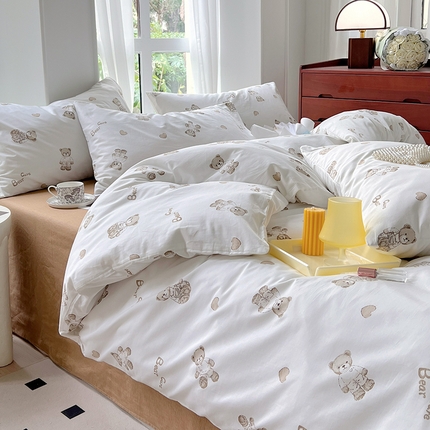 91家纺网 家纺一手货源 找家纺 （总）启程2024新款全棉13372印花四件套直播爆款法式复古碎花系列