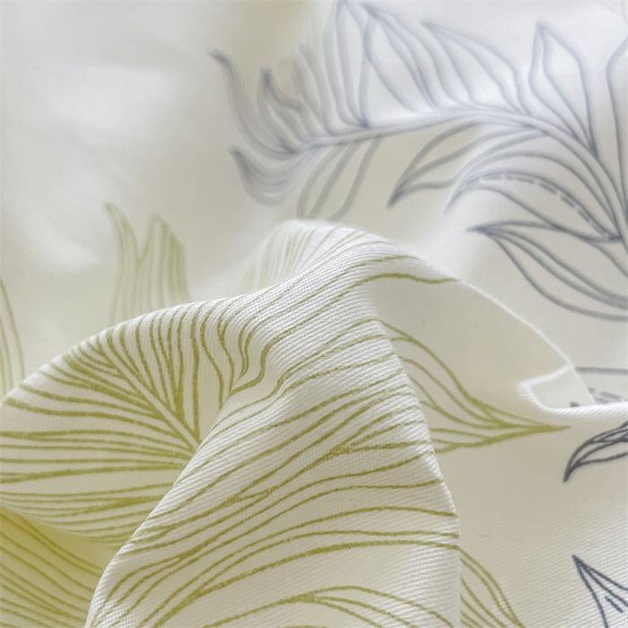 91家纺网 家纺一手货源 找家纺 启程2024新款全棉13372印花四件套直播爆款法式复古碎花系列 霜叶-绿