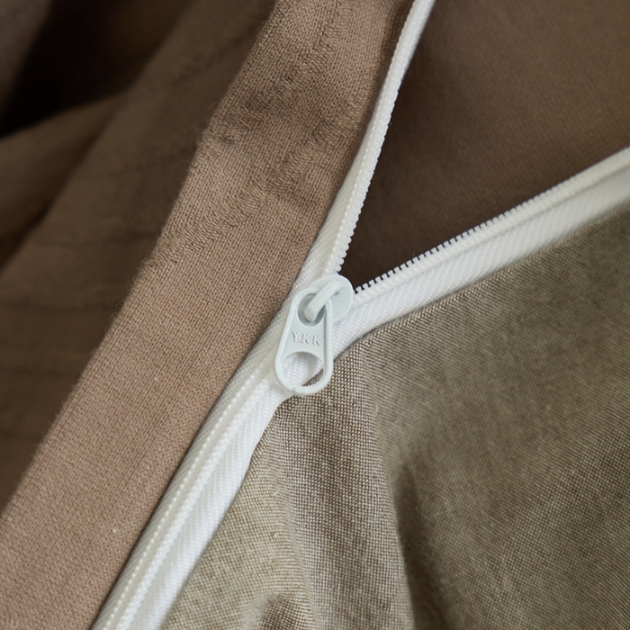 91家纺网 家纺一手货源 找家纺 原研家居 2024新款水洗棉提花系列四件套 半圆-深咖