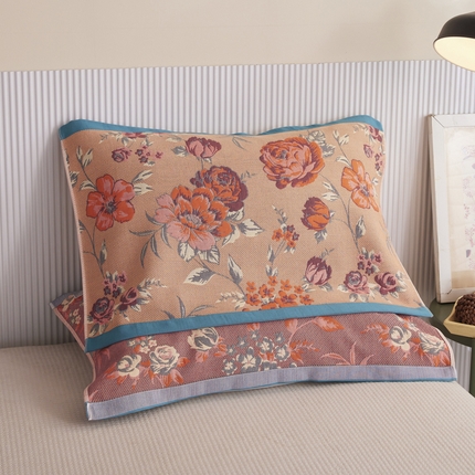 91家纺网 家纺一手货源 找家纺 （总）爱港家纺 2024新款工艺夏季凉感纱纱布枕巾