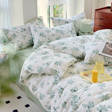 启程2024新款全棉13372印花四件套直播爆款法式复古碎花系列 闻香