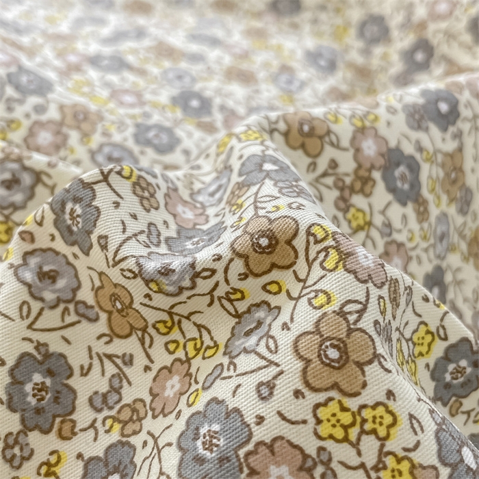 91家纺网 家纺一手货源 找家纺 启程2024新款全棉13372印花四件套直播爆款法式复古碎花系列 绘影-灰