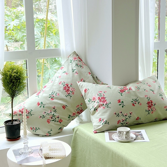 91家纺网 家纺一手货源 找家纺 启程2024新款全棉13372印花四件套直播爆款法式复古碎花系列 苏念