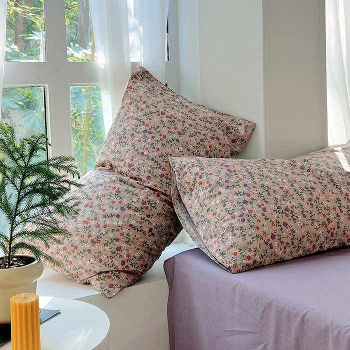 91家纺网 家纺一手货源 找家纺 启程2024新款全棉13372印花四件套直播爆款法式复古碎花系列 苏浅