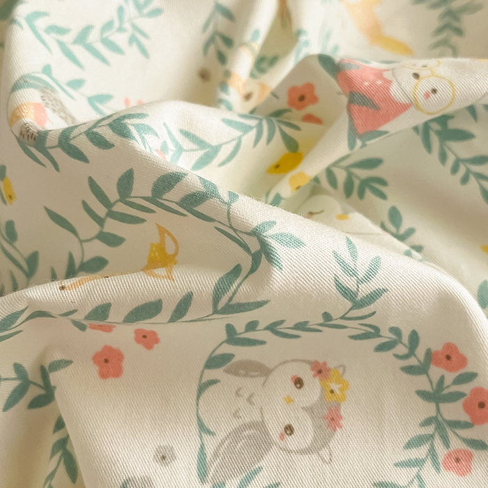 91家纺网 家纺一手货源 找家纺  柠馨 2024新款帕拉图系列13372全棉印花四件套 森友季