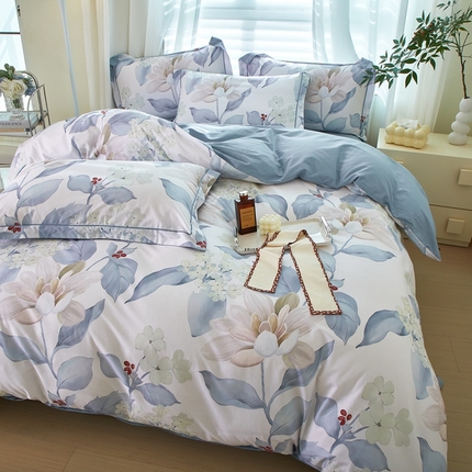 91家纺网 家纺一手货源 找家纺 （总）启航家居 2025春夏全棉铂金棉数码印花四件套