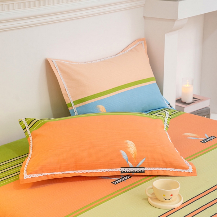 91家纺网 家纺一手货源 找家纺 棉乐町家居 2025新款花边老粗布印花床单系列 浪漫巴黎