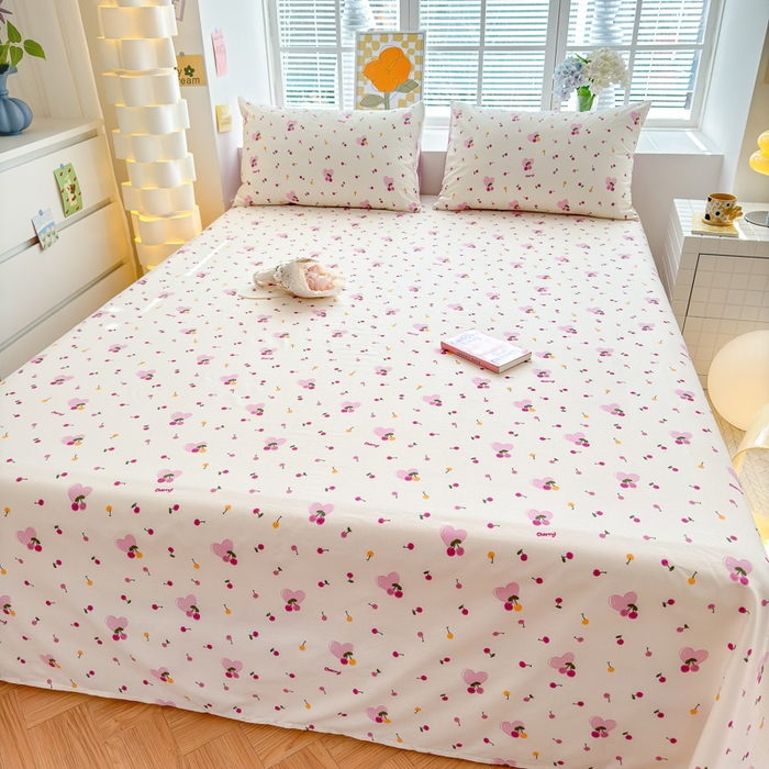 91家纺网 家纺一手货源 找家纺 （总）清雅福 2024新款全棉13372小清新单床单