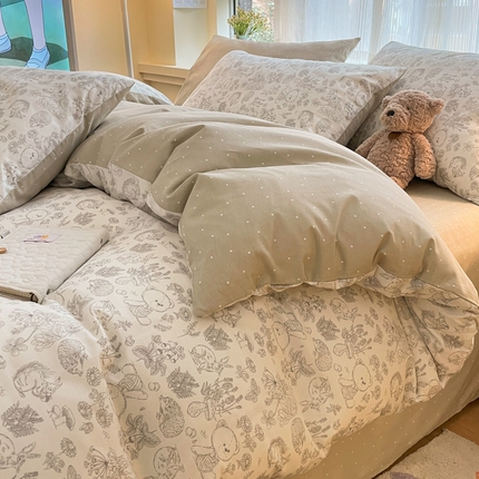 91家纺网 家纺一手货源 找家纺 （总）金牛座家纺 2025全棉13372小清新四件套