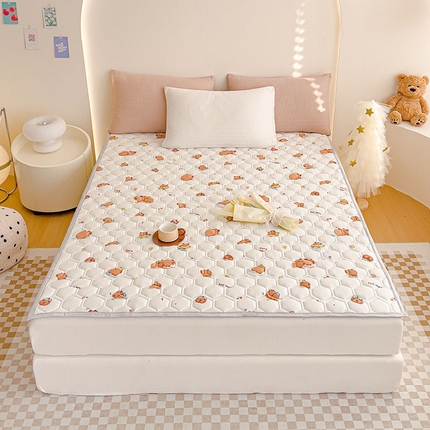 米帛家纺 2024新款A类牛奶丝针织棉软垫 小河马