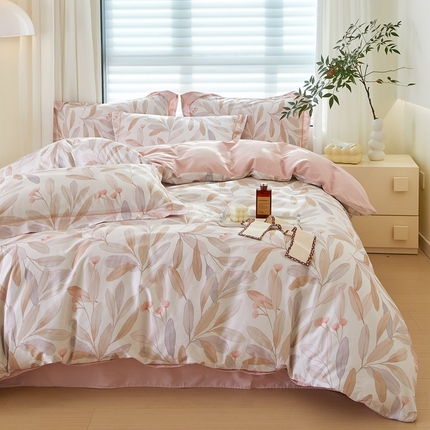 91家纺网 家纺一手货源 找家纺 （总）启航家居 2025春夏全棉铂金棉数码印花四件套