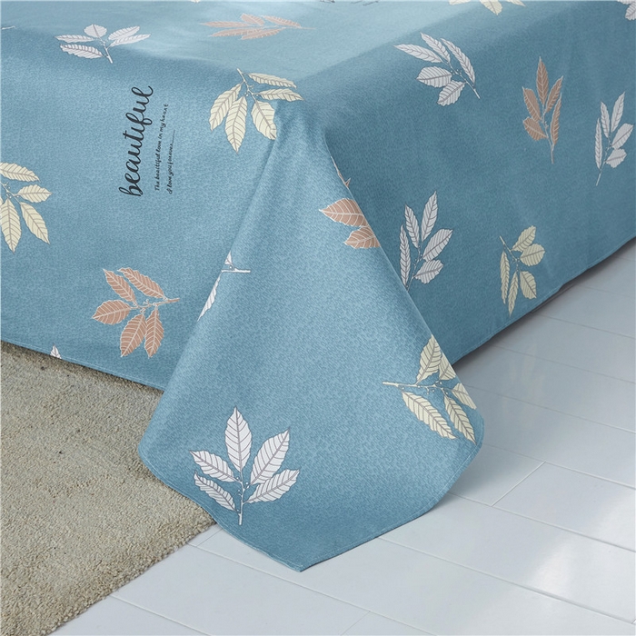 91家纺网 家纺一手货源 找家纺 棉乐町家居 2025新款爆款印花老粗布床单系列 深秋季节