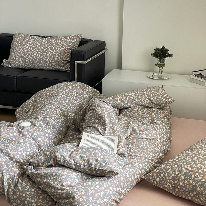 91家纺网 家纺一手货源 找家纺 （总）窝米 2024春季新品全棉双层纱系列四件套