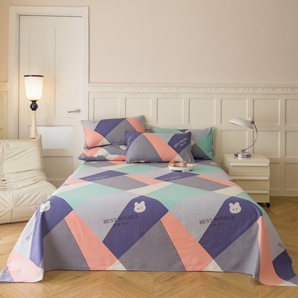 91家纺网 家纺一手货源 找家纺 （总）棉乐町家居 2025新款爆款印花老粗布床单系列